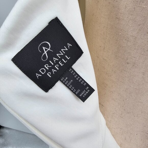 Adrianna Papell Ivory Cocktail Dress with Satin Bow - Picture 6 of 6